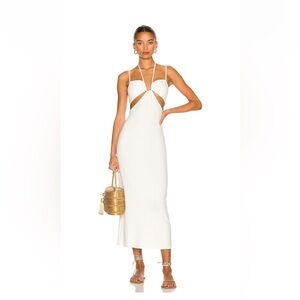 NWT LSPACE Naomi Dress in Cream XS